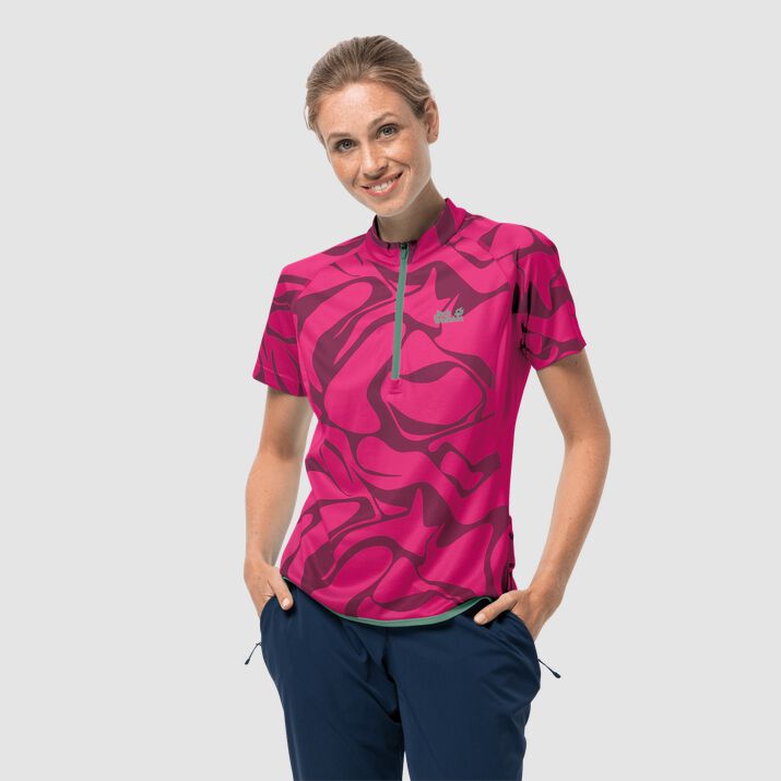 T-shirt Jack Wolfskin Gradient Mujer Rosas Mexico-2796315